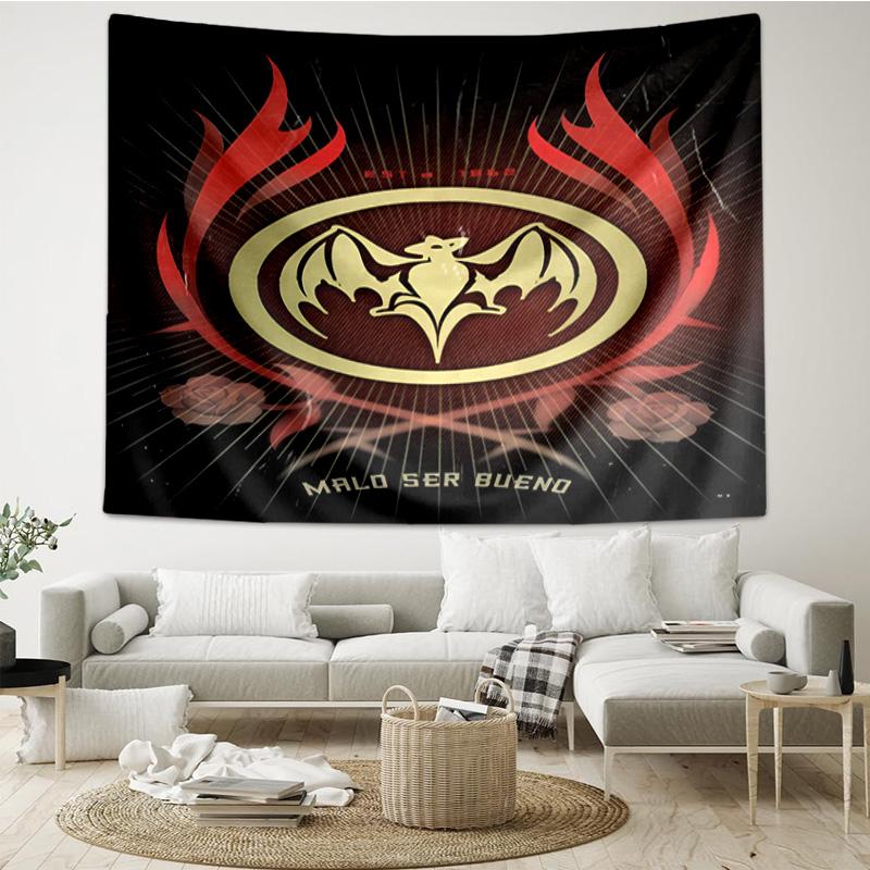Bacardi Rum Bat Logo Tapestry Room Decoration Wall Hanging for Living Room Bedroom, dormitory, Birthday and Christmas gifts