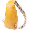 Bright Women's Sling Bag Over the Shoulder Made of Eco-leather VINTAGE Bag 22753 Yellow