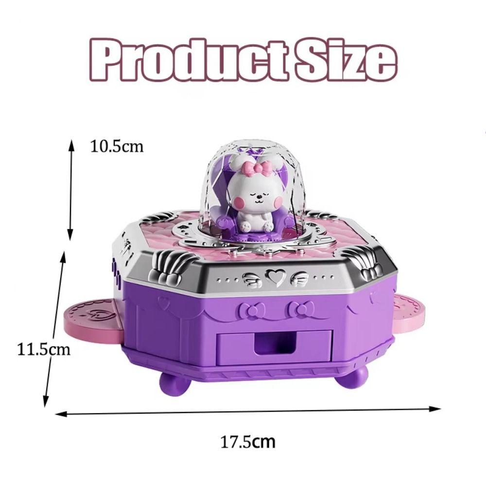 Rabbit Magical Goo Card Gift Box 3D Goo Card Full Set Stickers Cute Goo Card Sticker Set  Girls