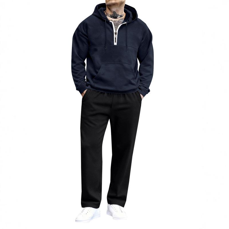 New Stylish Men's Clothing Solid Color Hooded Sweatshirt Ropa Hombre Elegante Casual Jersey