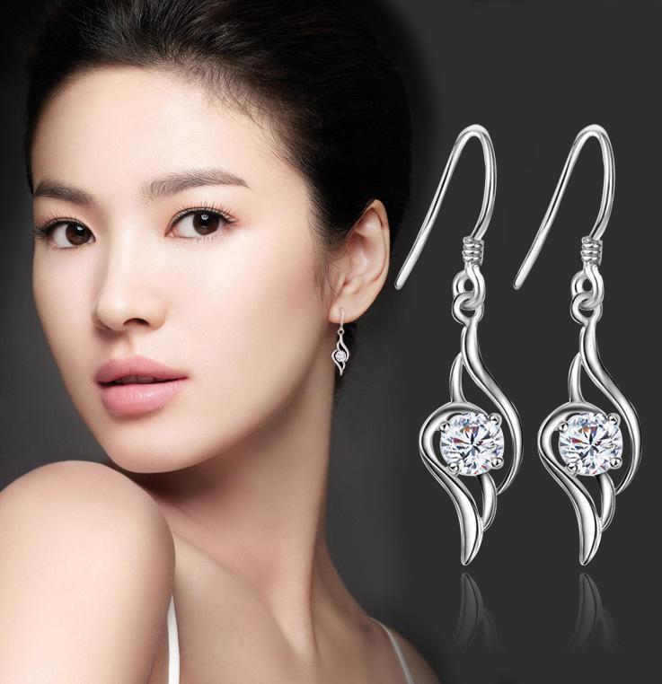 Kolczyki Tianyu Silver Angel Wings - Popularna srebrna biżuteria