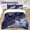 Exotic Vibrant Flora Pattern Bedding uilt Set uilt Cover Pillowcase Home Decoration Birthday Gift (1 * duvet cover + 2 * pillowcase without core)