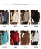 Women's High Neck Ribbed Wool Sweater - Loose Fit Plus Size, Autumn/Winter Knit Base Layer