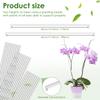 30 Pezzi Stecche Trasparenti per Orchidee Stecche da Piantagione in Acrilico con 30 Clip 45cm e 40cm Stecca di Supporto per Piantagione per Fiori in Vaso Verdure