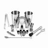 Kit da Barman, Set Shaker per Cocktail da 15 Pezzi, Set di Attrezzi da Bar, per Mojito, , Margarita, Whiskey con Frantoio per Ghiaccio, Pinze