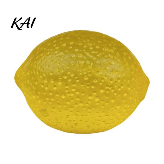 Office Desk Toys Clear Lemon Stress Relief Toy, Textured Ball Fidget Hand Therapy Exercisers Fake Fruit Squeeze Sensory Toy for Relaxation Relievers