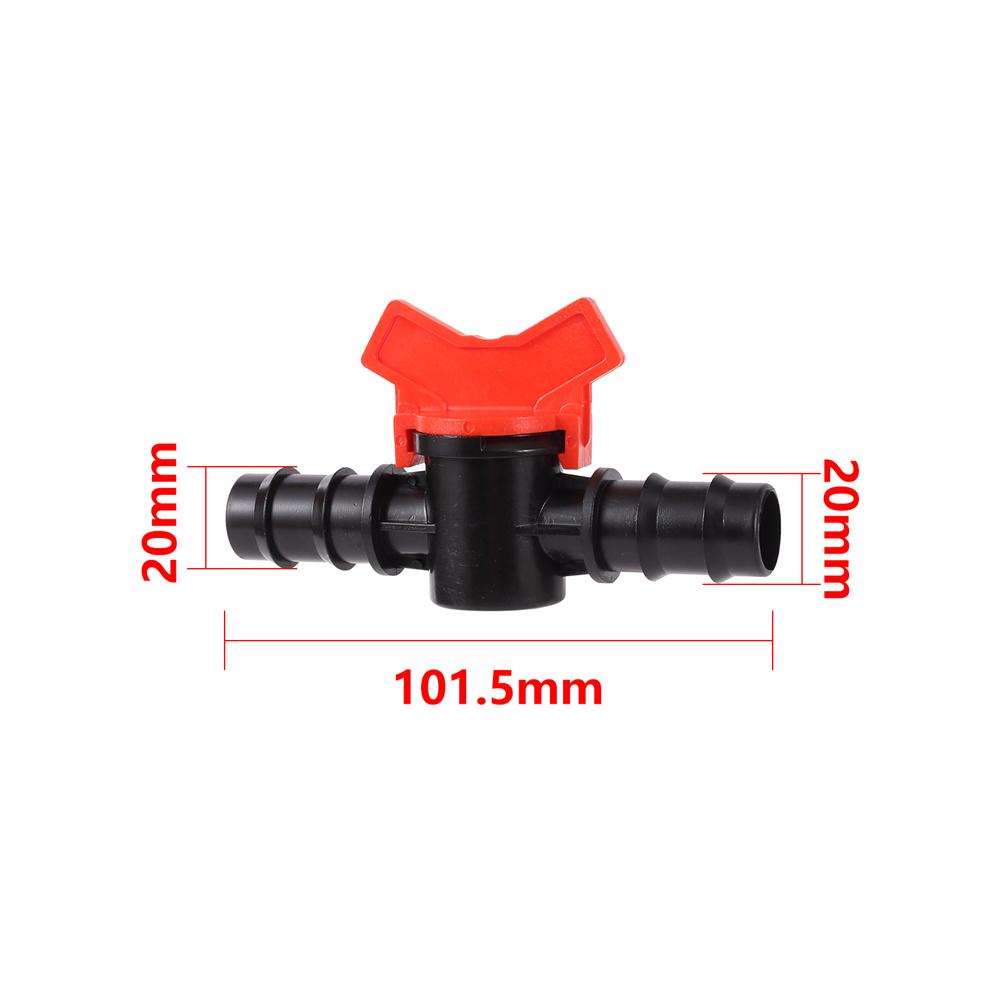 Pipe Valve Water Controller Bypass Valve Garden Tap Connector 1/4'' 3/8'' 1/2'' 5/8'' 3/4'' Tube Drip Irrigation Joint 1/10Pcs