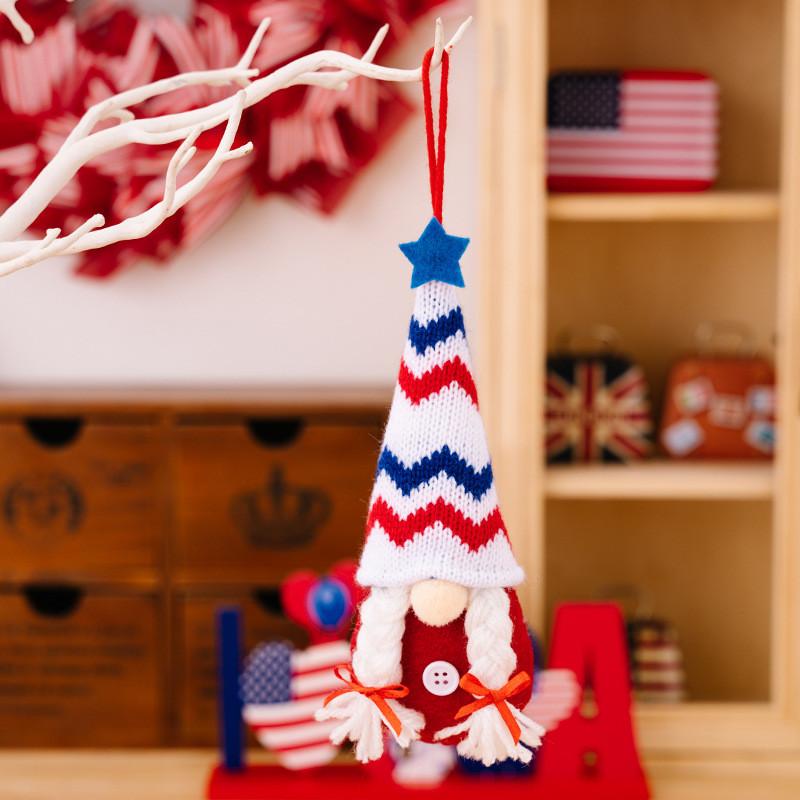 

Handmade Delightful Gnome Dcor For Independence Day With Cheerful Knit Hats In Assorted Designs Gnome Hat C