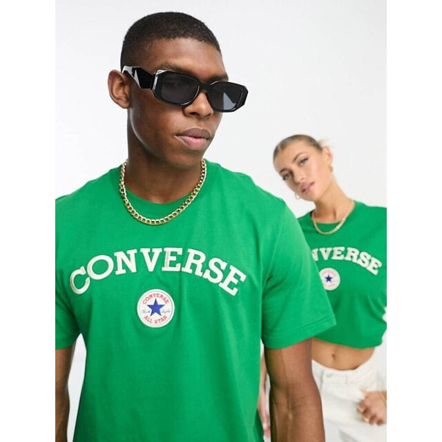 

Зеленая студенческая футболка Converse