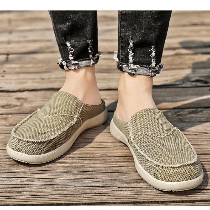Fashion Denim Canvas Men Breathable Casual Shoes Outdoor Non-Slip Man Sneakers Comfortable  Zapatos Para Hombres Loafers Big Size 46 47
