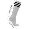 Dxhycc 3 Pairs Kids Soccer Socks Striped Knee High Socks Baseball Softball Socks Youth Athletic Socks for Boys Girls
