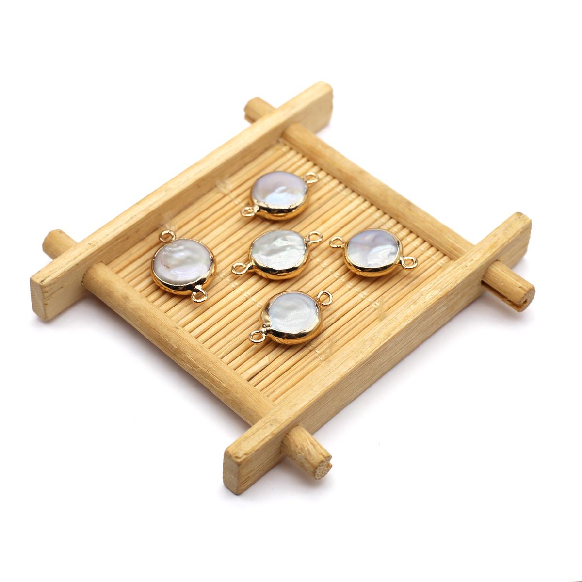 

1 шт/2 шт барочный соединитель пресноводный жемчуг соединитель для изготовления ювелирных изделий своими руками серьги ожерелье аксессуар 1pcs/20x13mm