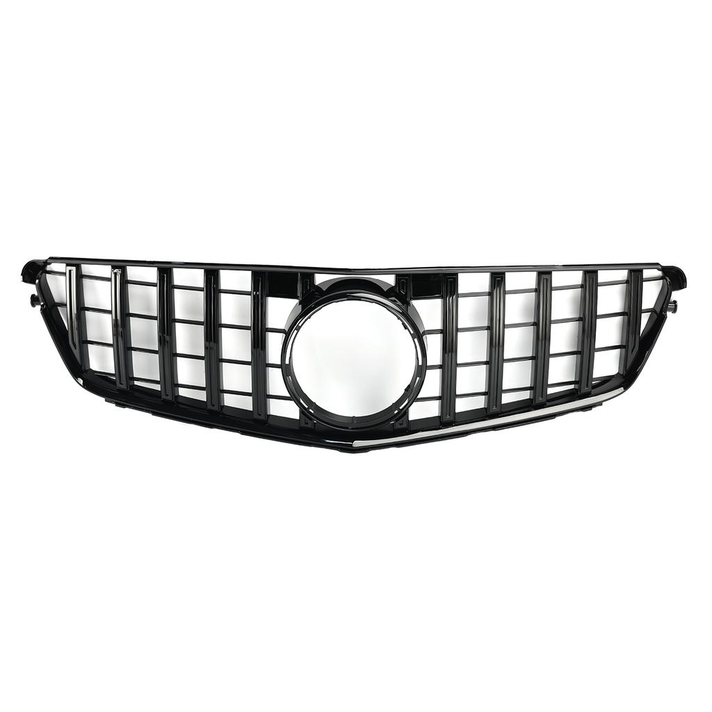 GT Style Front Bumper Grille Grill Fit Benz C-Class W204 C300 C350 2008-2014