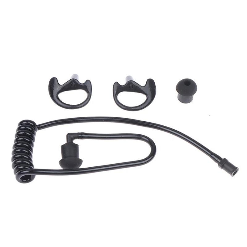 Spring Air Tube Earphone Coil Acoustic Air Tube Earplug for Two Way Radio Earpiece Coil Tube Kit Replacement Accessories