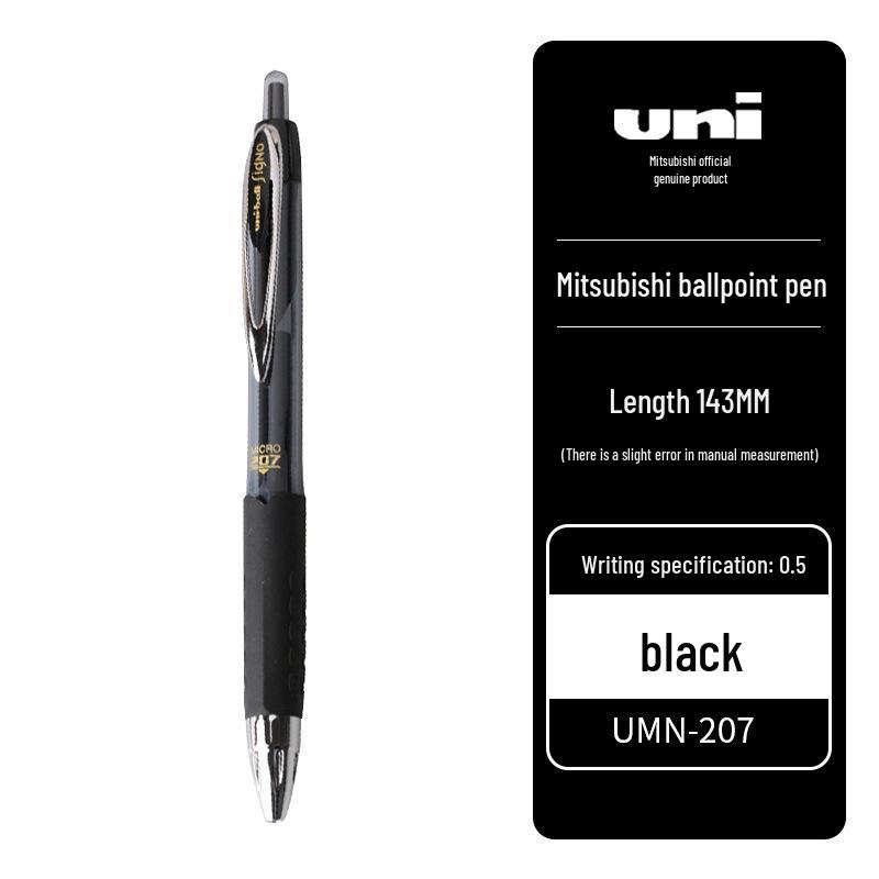 Mitsubishi UMN-207 Quick-Dry Water-Resistant Gel Pen 0.5mm for Exams