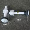 Accessory Toilet Bolts Hardware Plastic/Stainless Steel White/Silver