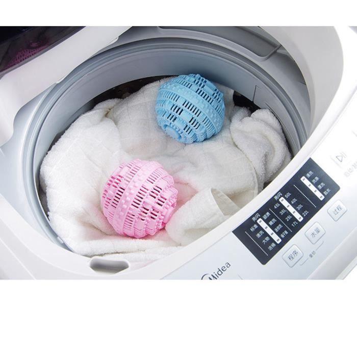 4 Pcs Washing Ball, Laundry Ball, Reusable Anti-Lint for Washing Machine - 1000 Washes Without Detergent (Blue and Pink)