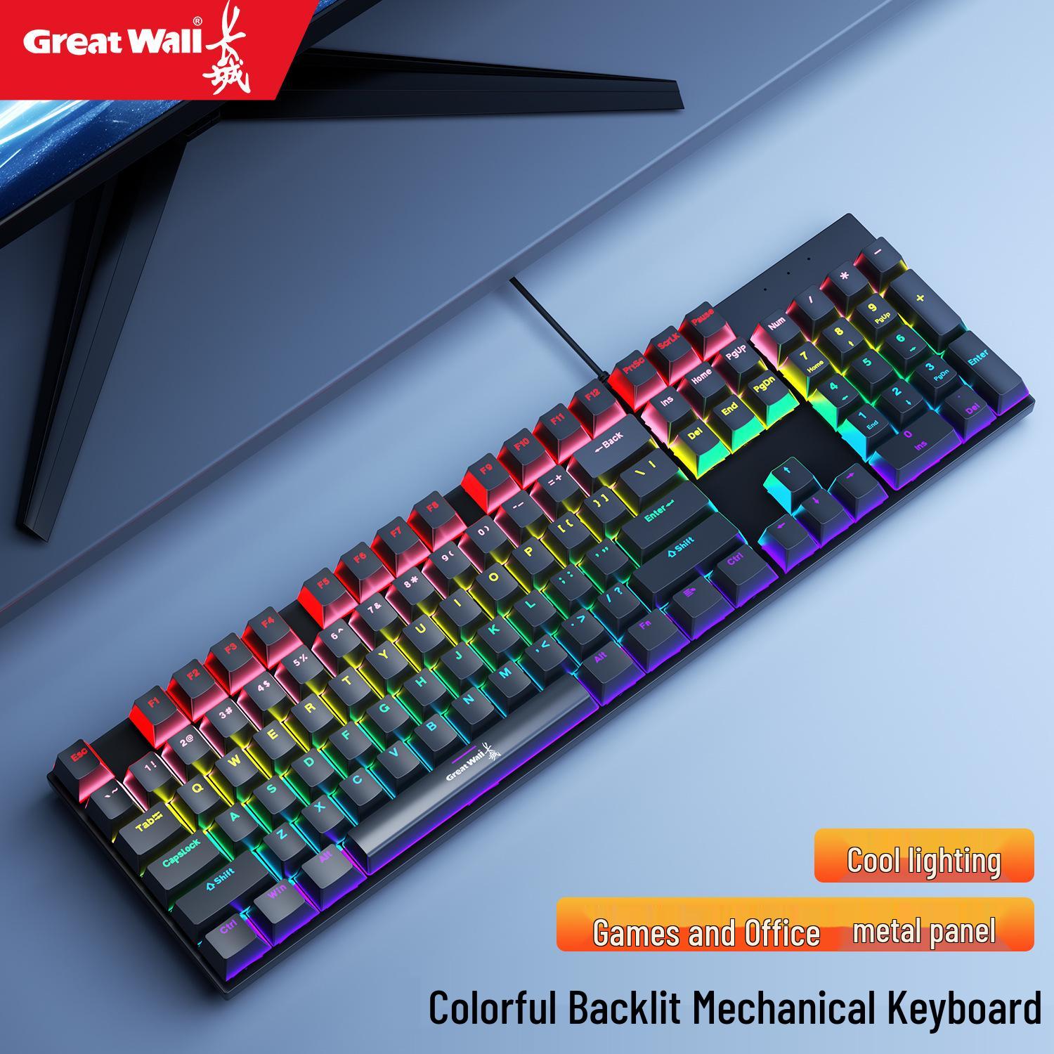 

K2PRO Mechanical RGB Gaming Keyboard, 104-Key, Blue/Black/Brown/Red Switch Options