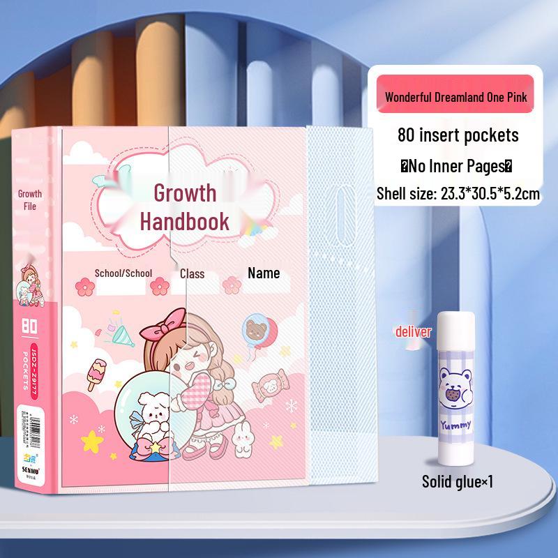 Children's Loose-Leaf Memory Book: Growth Record, Artworks, Photos & Kindergarten Keepsakes