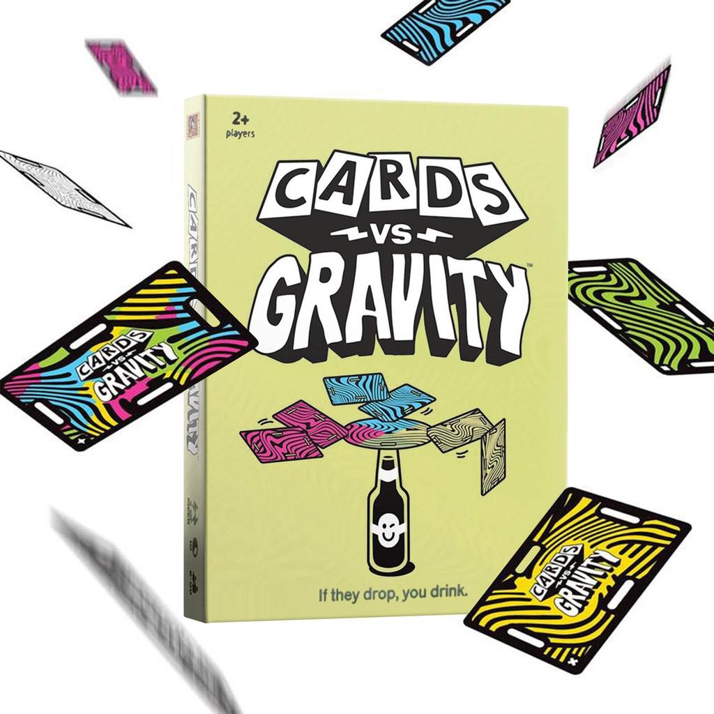 Anti-Gravity Card Balance Travel Game Een leuk kaartenstapelspel, perfect voor vakanties en kamperen | 2-4 spelers