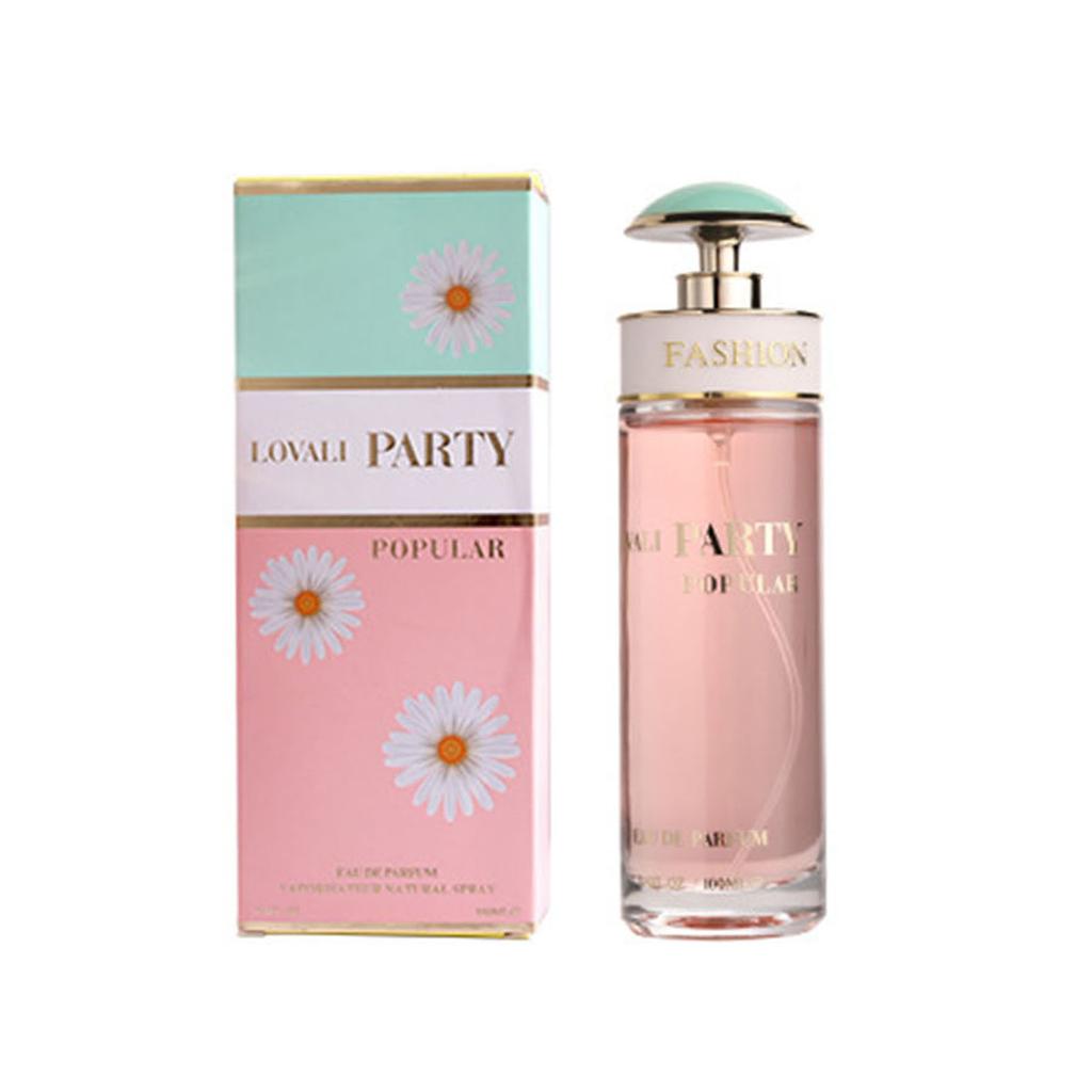 LOVALI 100ml Candy Perfume Transparent Glass Bottle Separate Nozzle Fine Spray Flower Fruit