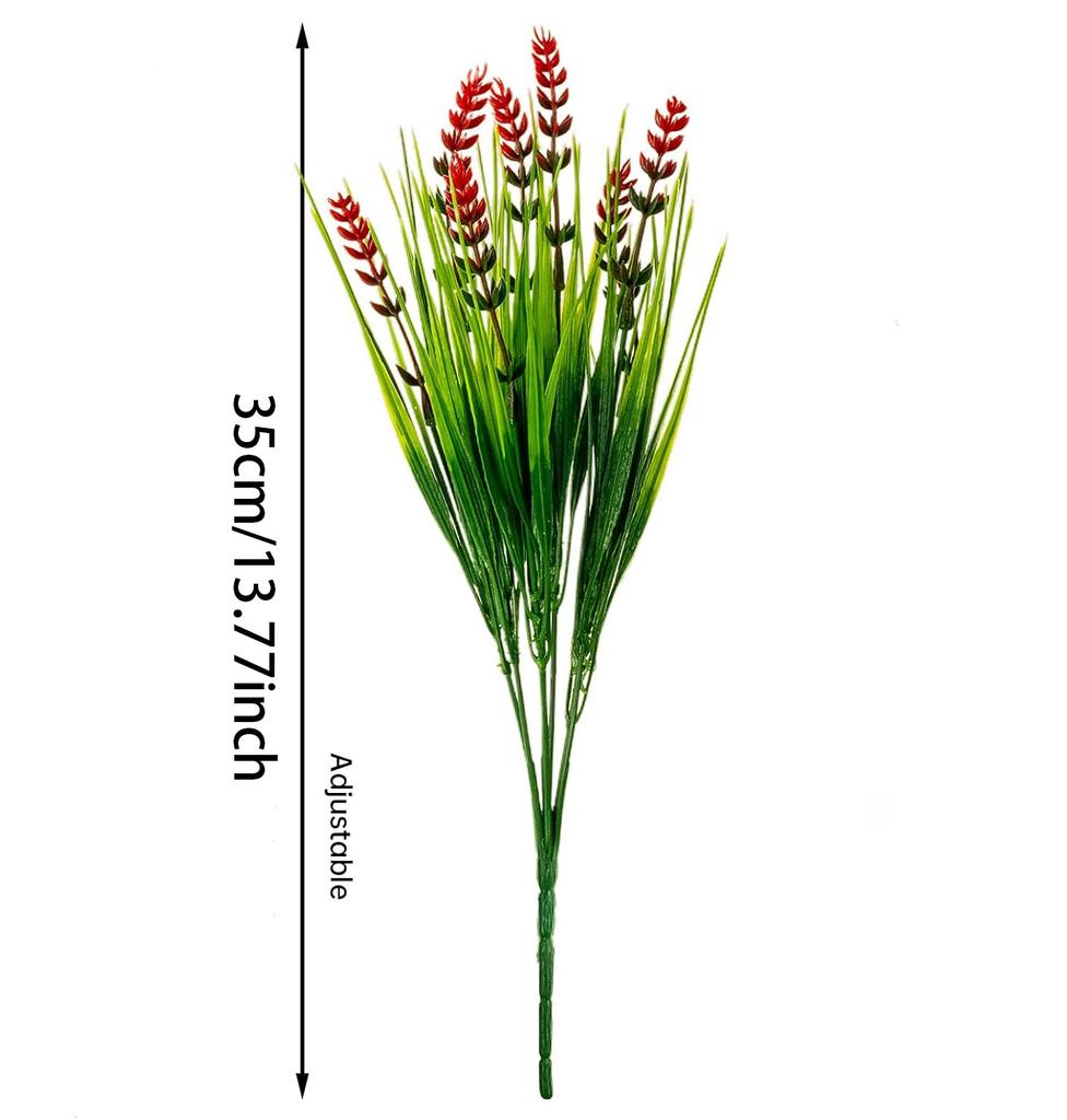 Künstliche Lavendelblüten, violette Pflanzen für die Dekoration des Hausgartens, Blumenarrangement in Vase, pastoraler Stil, simulierte grüne Pflanzen