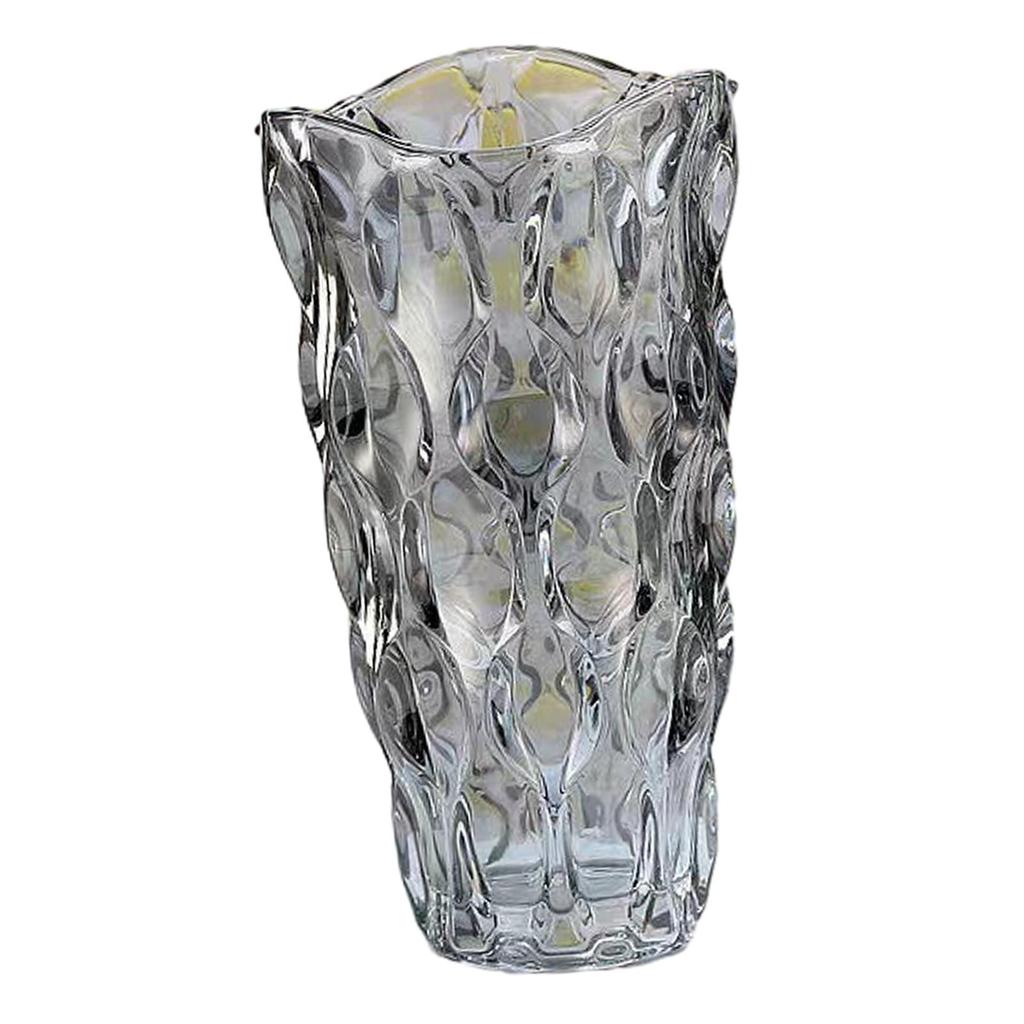 Clear Glass Flower Vase, Thickened Crystal Vase for Decoration