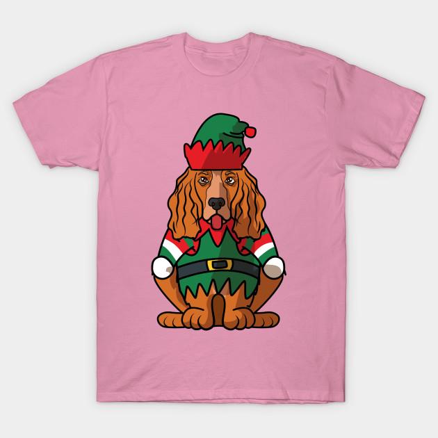 T Shirt Women Merry Christmas Cocker Spaniel Greetings Dog Owner Harajuku Print Kawaii Tshirt Summer Short Sleeve Female T-Shirt Top Tee