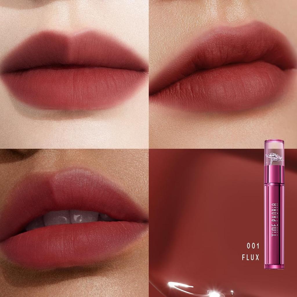 TIMEPHORIA Altera Blurring Lip Tint: Da finitura lucida a morbida opaca, sfuma le linee delle labbra, con una texture leggera, non appiccicosa, ariosa, vellutata per