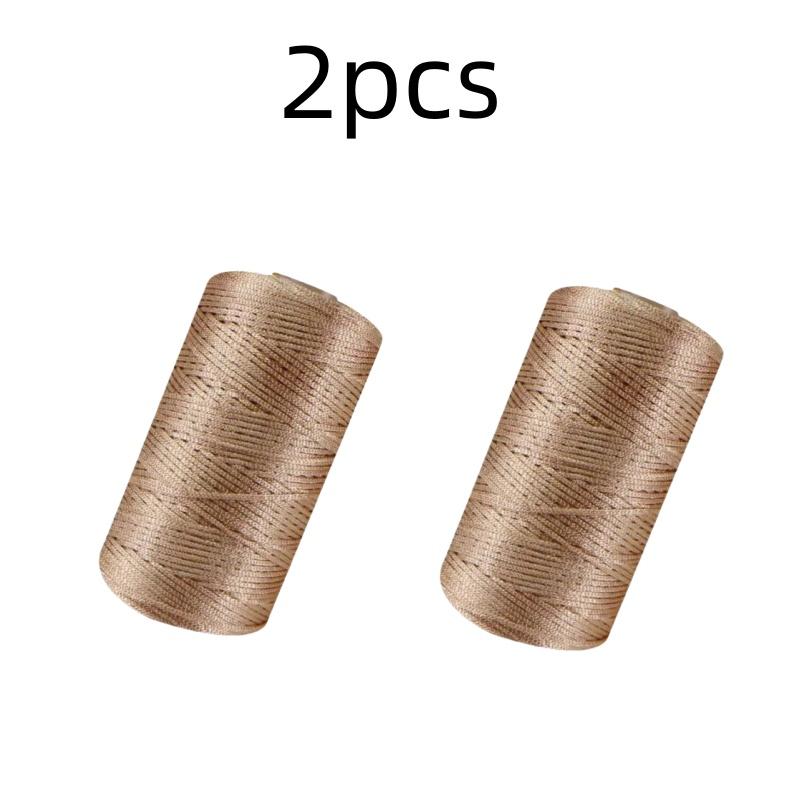 New Summer Crochet Yarn 1.5mm Thin Ice Cotton Thread for Hand Knitting Bag Hat Shoes 100g Hollow Line Colorful Nylon Cord