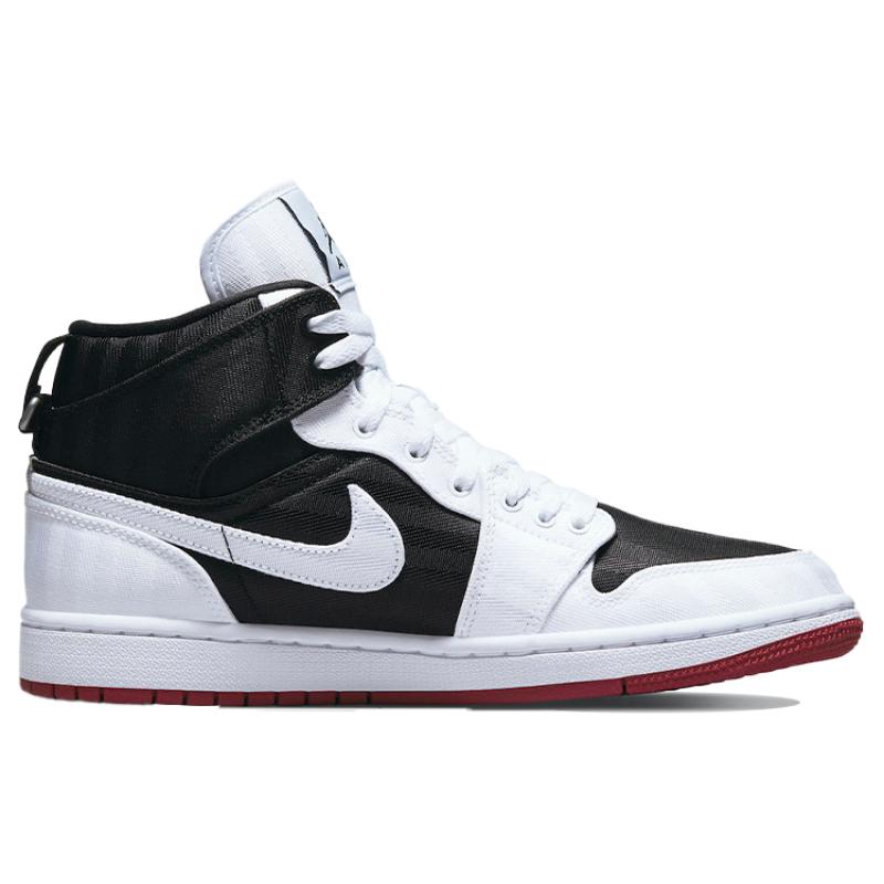 Jordan 1 Mid Se Utility Canvas Bianco Nero Gym Red Donna Jordan DD9338-016