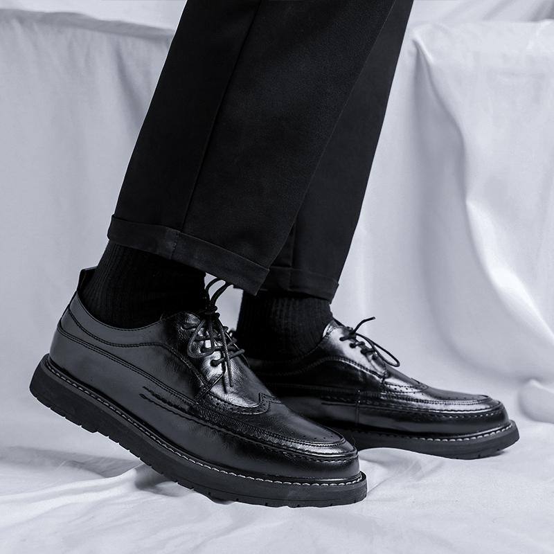 Casual Men's Leather Shoes Classic Retro Minimalist Style Outdoor Leisure Trend Party Daily Business Office Hot Selling Shoes