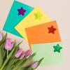 100-500PCS Star Stickers Roll Packaging Pack Stickers Small Heart Photocard Decor Heart Home Made Rolling Sticker TZ304