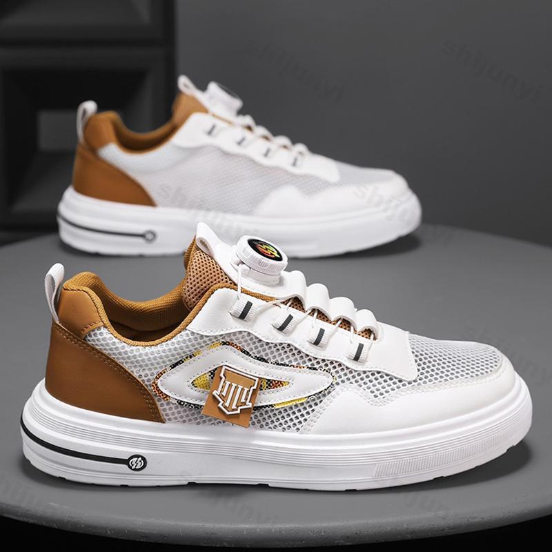 Fashion Summer Men's Shoes 2025 Fashion Trend Mesh Breathable Casual Shoes Versatile Sports Comfortable Lightweight Platform Sneakers