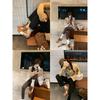 Cowhide Version~ Inner Heightening Retro Lace-up Leather Low-top Casual Shoes Women's Racing Shoes