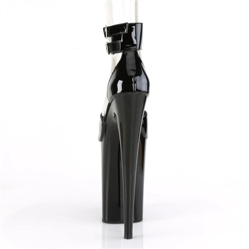 Black Ultra-high-heeled Sandals Women's Summer Non-tired Feet Fashion Trend High Heels Stiletto Fairy Style