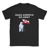 MAGA Make America Go Away T-Shirt Unisex Damen Reine Baumwolle Neuheit T-Shirt Rundhals Grönland T-Shirts Kurzarm Oberteile Geschenkidee