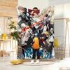 Supernatural Action Anime K-Kekkai Sensen Throw Lightweight 240g Flannel Blanket Soft Skin-friendly for Summer Cooling