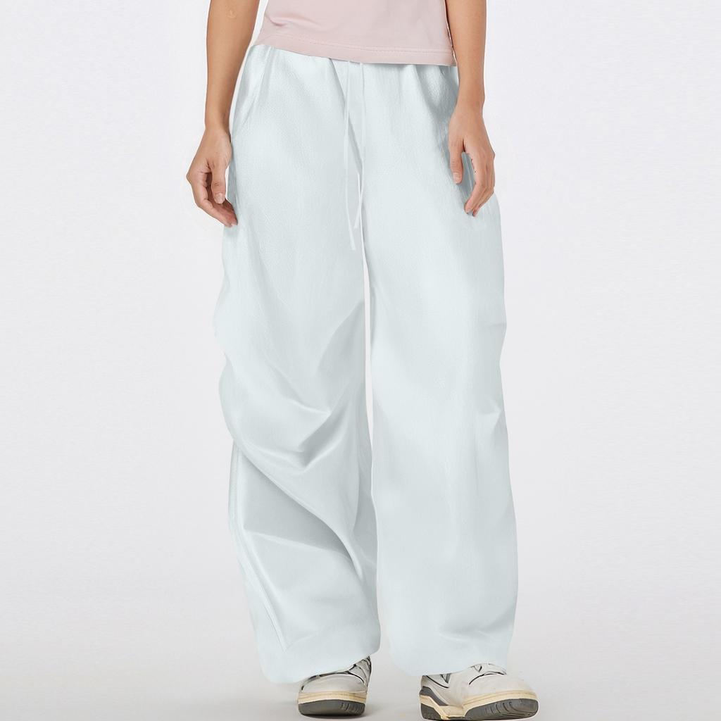 Women's High Waist Hanging Straight Leg Wide Leg Solid Color Workwear Pants