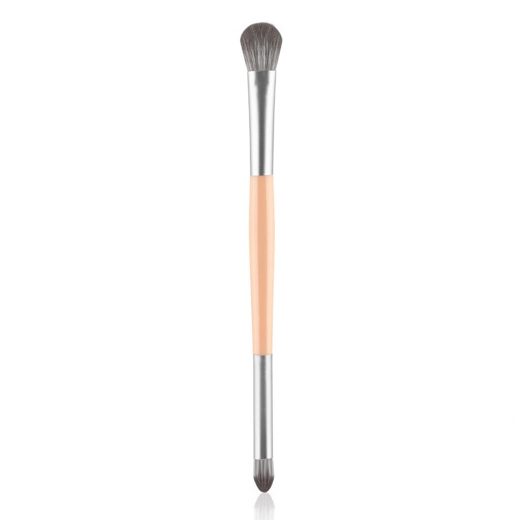 1pcs double head eye shadow brush makeup brush halo dye brush detail brush highlight brush soft fiber hair lying silkworm brush