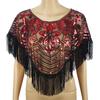 Sparkling Sequined Embroidered Shawl Wrap for Evening Gowns and Dresses Comfortable Wear Capes for Women Special Occasion