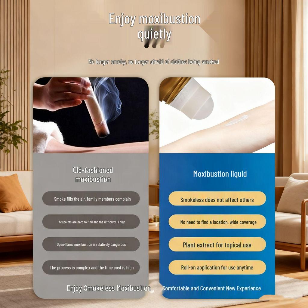 Fever-Relief Moxibustion Roll-On Liquid for Shoulder, Neck, and Waist Pain