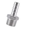 Stainless Steel Male Thread Pipe Fitting Barb Hose Tail Connector (34"x15mm)