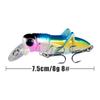 7,5 cm/8 g Græshoppe Fiskebait Flydende Minnow Wobler Fiskefluer Kunstig Hård Bait