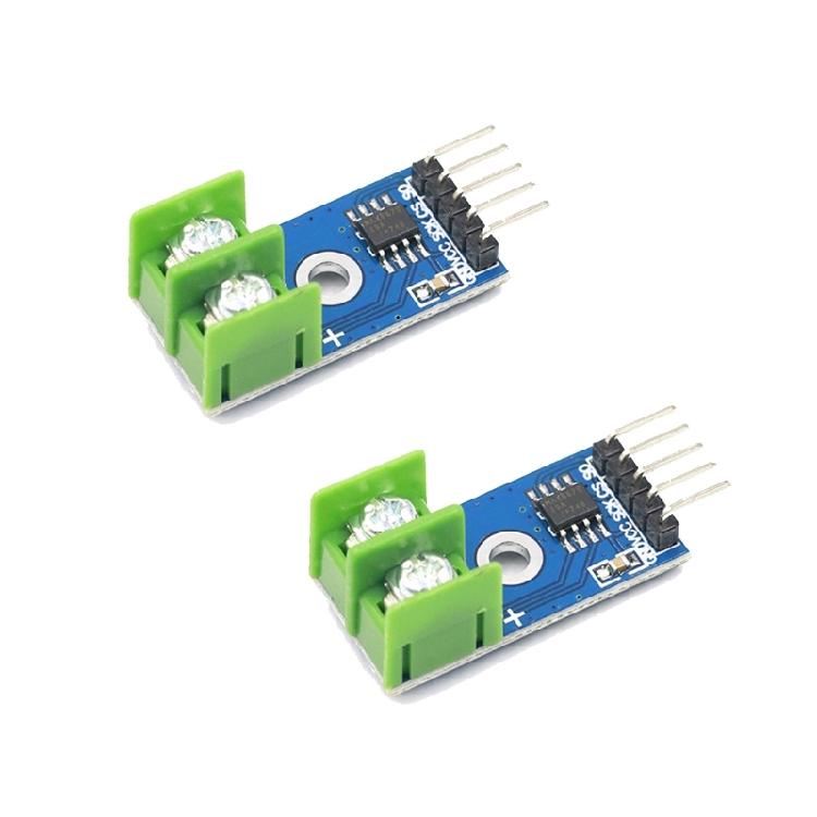 

Set Of 2 MAX6675 K Type Thermocouple Sensors Compatible for Applications 50mA Working Current Perfect For Hobbyists, 1