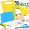 17-Piece Kids' Pretend Play Knife Set: Safe Plastic Fruits & Vegetables