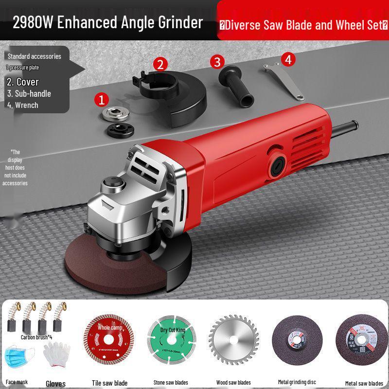 Multifunctional Angle Grinder & Polisher for Household Use
