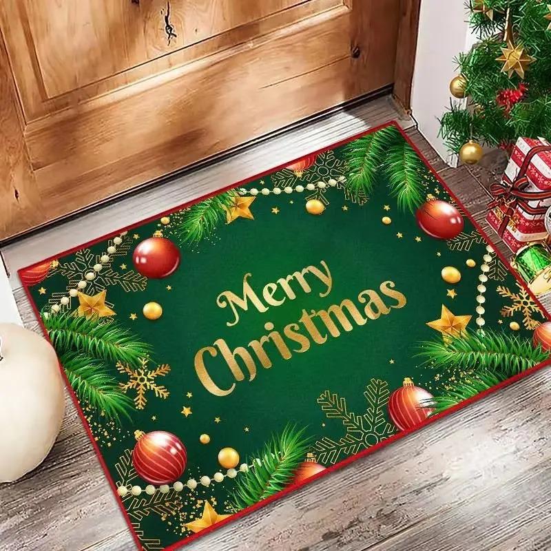Christmas Welcome Doormatsand Non-slip Floor MatsAre Perfect for Entrances Bedrooms Living Rooms Sofas and Decorative Floor Mats 40x60CM