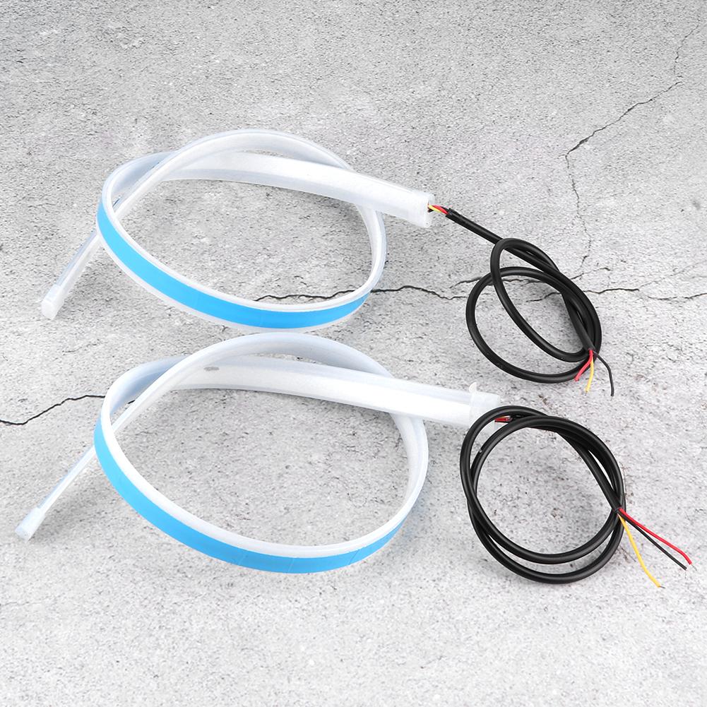 2 יחידות אור יום LED פנס איתות גמיש סדרתי פס 60 ס"מ 23.6 אינץ'