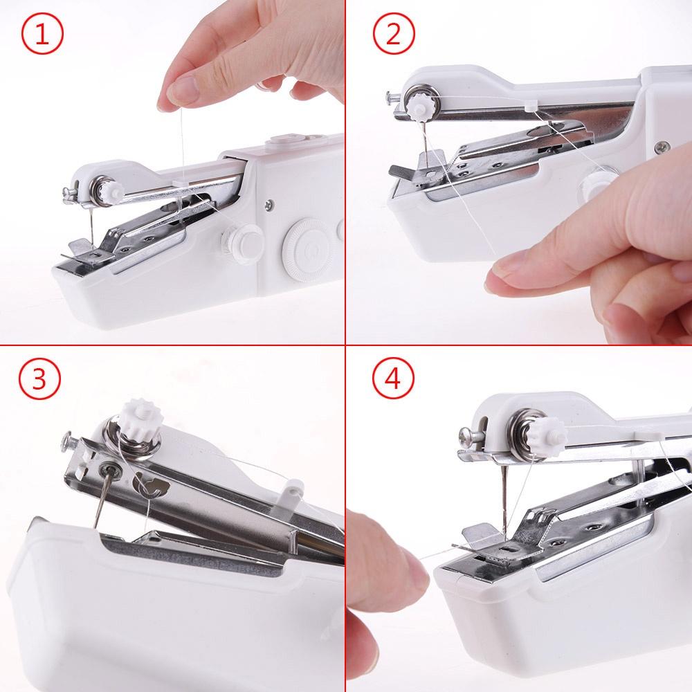 Portable Handheld Sewing Machines Kit Stitch Sew Needlework Cordless Clothes Fabrics Electric Sewing Machine with 27PCS Sewing